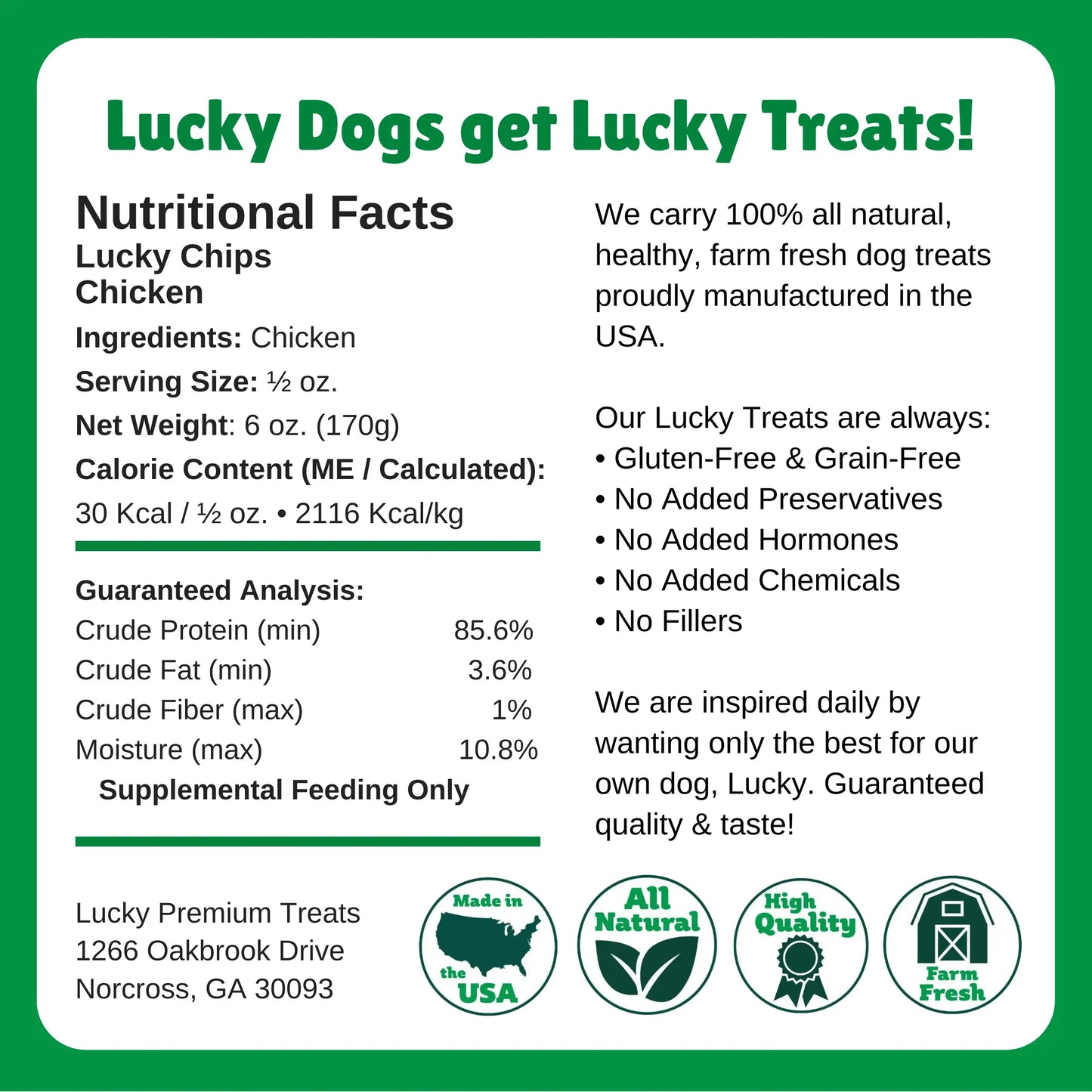 LUCKY CHIPS CHICKEN Bulk per lb