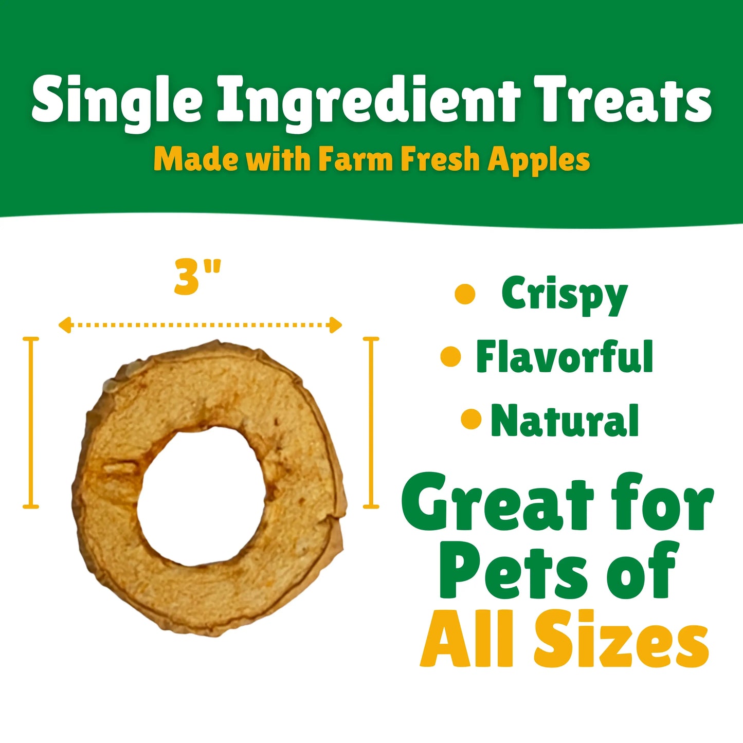 Apple Rings Dog Treats - Bulk per lb