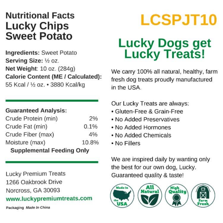 LUCKY CHIPS SWEET POTATO (Mini) Bulk per lb