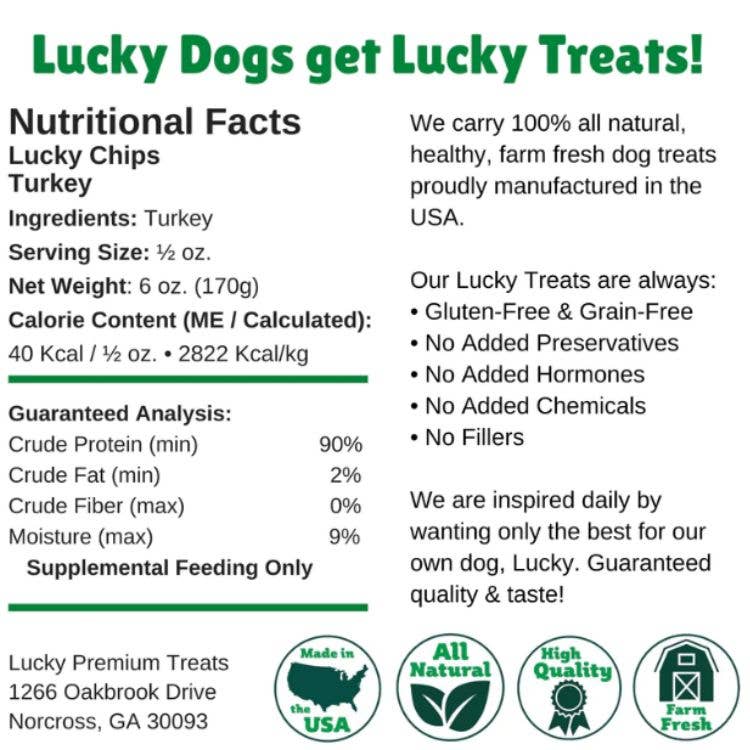 LUCKY CHIPS TURKEY Bulk per lb