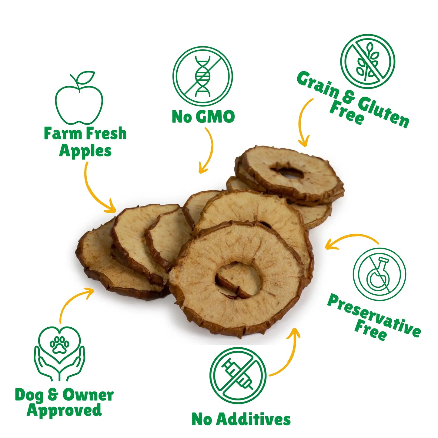 Apple Rings Dog Treats - Bulk per lb